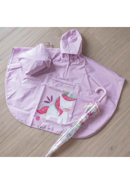 Çocuk Panço Yağmurluk - Sevimli Unicorn