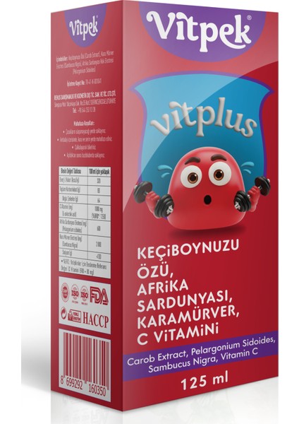 Vitplus Afrika Sardunyası Kök Ekstresi, Karamürver Ekstresi, C Vitamini fiyatları