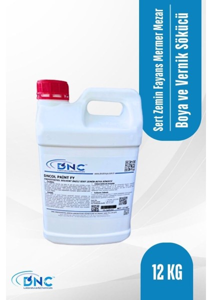 Sert Zemin Fayans Mermer Tezgah Boya ve Vernik Sökücü Dncol Paint Fy-12 kg