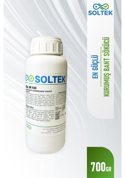 Kurumuş Bant Sökücü Solvex Dr 920 700ML