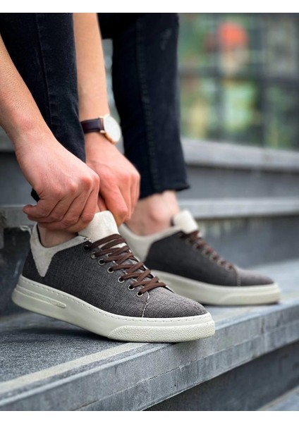 Sptrns KB-X204 Kuback Taba Bej Keten Bej Yüksek Taban Günlük Erkek Spor Ayakkabı (Numara: 40) indirimleri