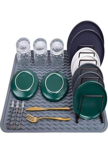 Silikon Bulaşık Kurutma Matı Bulaşıklık Bulaşık Altlığı Bulaşık Kurutmalığı