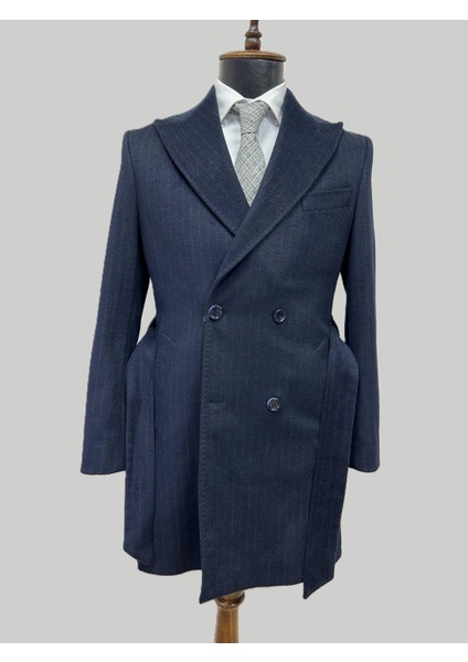 Lacivert Çizgili Erkek Kaban fiyatları