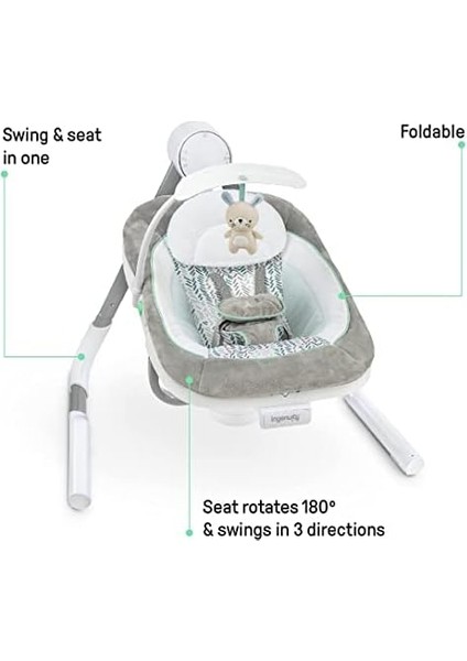 Sway 5 Vitesli Çok Yönlü Titreşimli Taşınabilir Bebek Salıncağı -, 0-9 Ay fiyatları