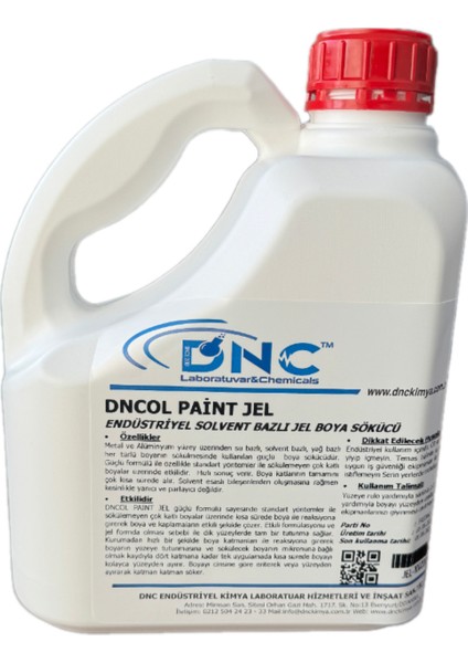 Jel Boya Sökücü Dncol Paint Jel-3 kg
