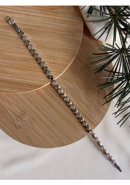 Round Taşlı Zirkon Bileklik