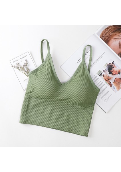 Kadın Ince Askılı Crop Atlet – Soft Dokulu Rahat Bralet Üst W1011