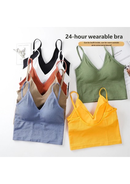 Kadın Ince Askılı Crop Atlet – Soft Dokulu Rahat Bralet Üst W1011 fırsatları