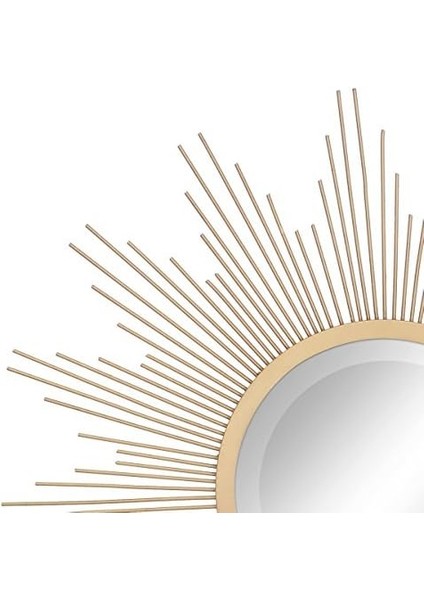 Yuvarlak Dekoratif 23" Metal Yıldız Patlaması Asılı Ayna Duvar Için fiyatları