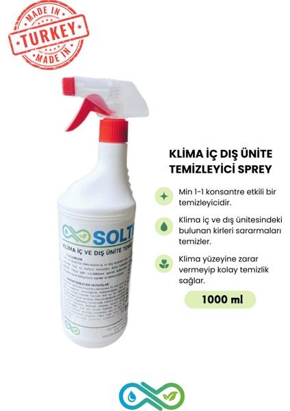 Klima Temizleyici Sprey-Konsantre 1000ML