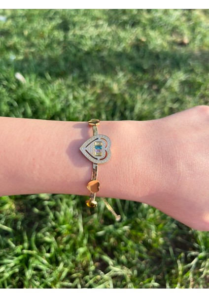 Kalpli Renkli Taşlı Italyan Zincir Bileklik fırsatları