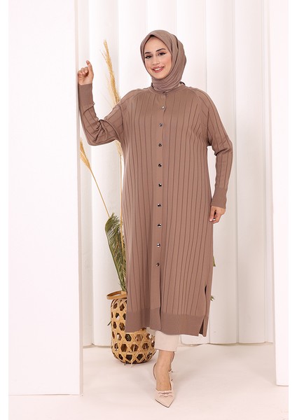 Merserize Hırka 18198 Koyu Vizon fiyatları