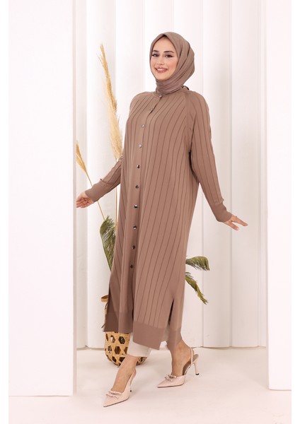 Merserize Hırka 18198 Koyu Vizon fırsatları