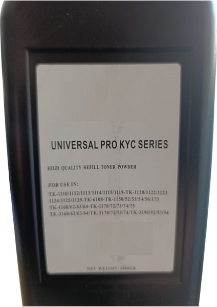 Siyah Universal Muadil Toner Tozu 1 kg - TK-1150 (TK1150)TONER Uyumlu fırsatları