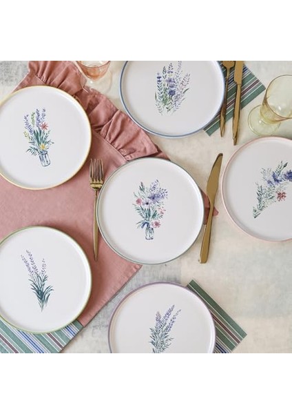 Pasta Tabağı 22 cm 6 Adet 21788-93 modelleri