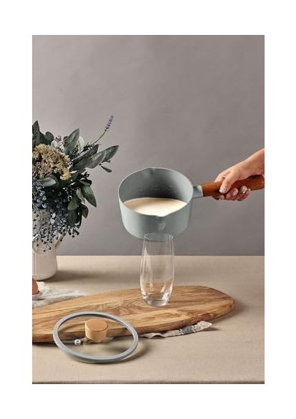 Fika Döküm Süt Tavası Cam Kapaklı Gri 16CM fiyatları