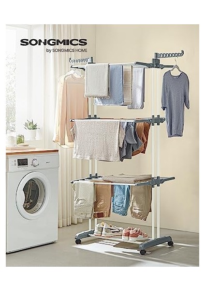 Çamaşır Kurutma Makinesi, Kurutma Makinesi 4 Kademeli, Kanatlı Havalandırması, Katlanır Kanatlar, Tekerlekli, Montaj, Beyaz modelleri