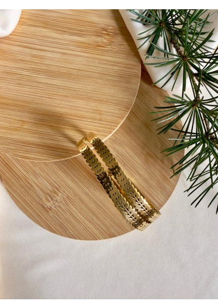 Leaf Whisper Çelik Kelepçe