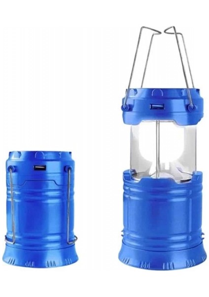 Büyük Boy Güneş Enerjili Kamp Feneri Işıldak Lamba USB Şarjlı indirimleri
