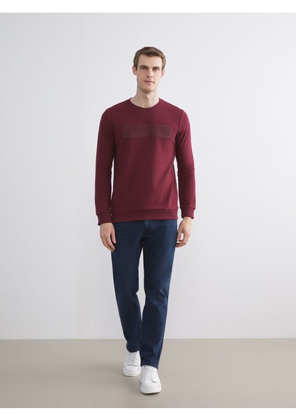 Yeni Sezon Bisiklet Yaka Uzun Kollu Baskılı Erkek Sweatshirt fiyatları