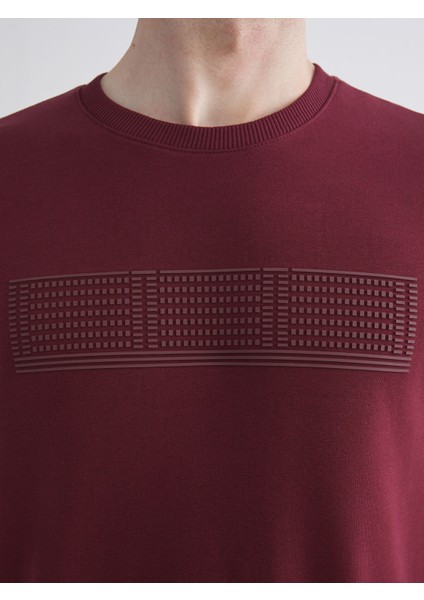 Yeni Sezon Bisiklet Yaka Uzun Kollu Baskılı Erkek Sweatshirt modelleri