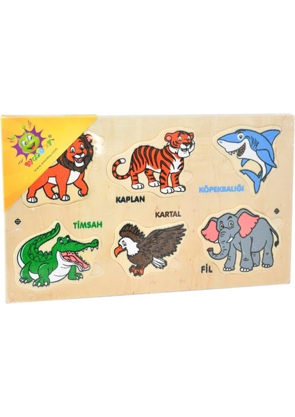 111 Woodoy Yapboz Vahşi Hayvanlar