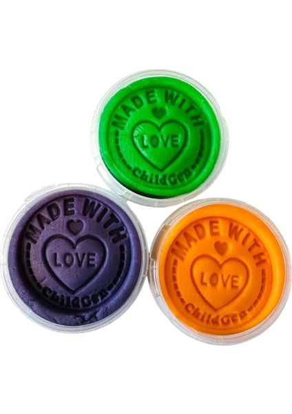 Oyun Hamuru - Eco Cup- 3'lü Ara Renkler (Mor - Yeşil - Turuncu) 3X125GR