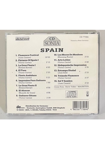 Spain CD (Orijnal 1988 Dönem Baskı Cd) fiyatları