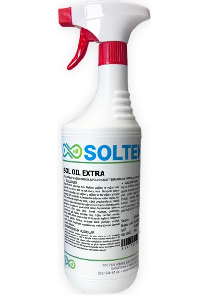 Çok Amaçlı Yağ ve Kir Temizleyici - Sol Oil Extra - 1 Lt - modelleri