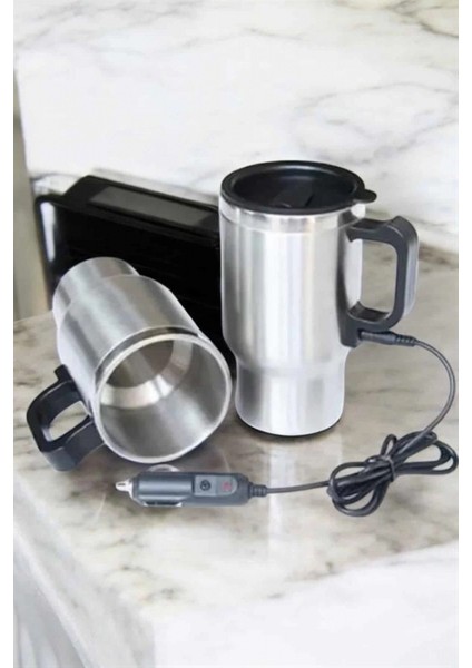 Araç Içi Çelik Su Isıtıcı Termos Bardak Çakmak Girişli Kupa Görünümlü indirimleri