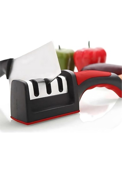 Açı Bıçak Bileme Aleti Seti - Ergonomik Saplı ve Mutfakta Kullanışlı Bıçak Bileme Aparatı