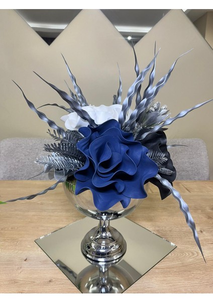 Gümüş Ayaklı Eva Aranjman-Dekorasyon(AYNA DAHİL DEĞİLDİR.)