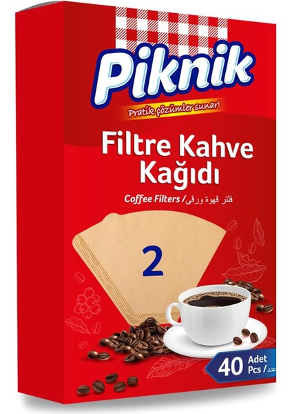 Kahve Filtre Kağidi 40'li No:2