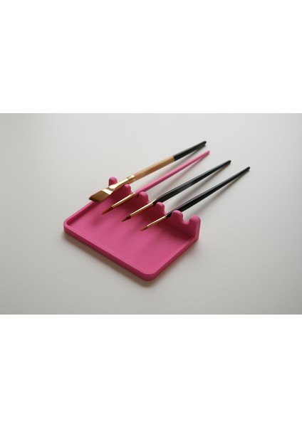 Damlama Tepsili Modern Fırça Tutucu - Ressam, Nail Art & Hobi Kullanımına Uygun