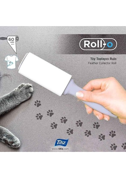 Kedi Köpek Saç Kıl Tüy Toplayıcı Rulo, 1 Rulo 2 Yedek Her Biri 60 Yaprak modelleri