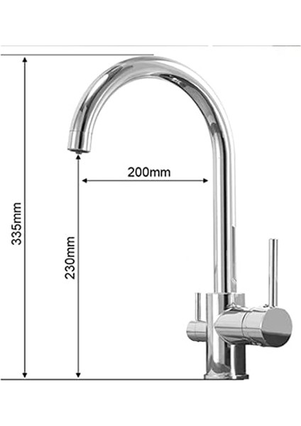 Arıtma Çıkışlı Mutfak Evye Bataryası 3 Yollu Batarya modelleri