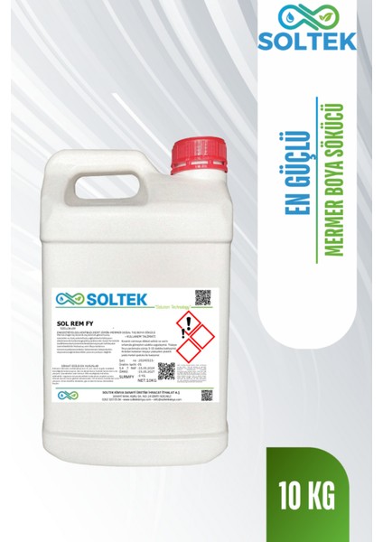 Sert Zemin Fayans Mermer Tezgah Boya ve Vernik Sökücü Sol Rem Fy 10KG