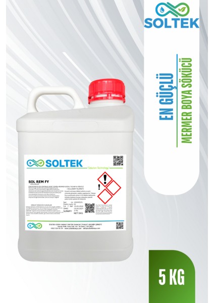 Sert Zemin Fayans Mermer Tezgah Boya ve Vernik Sökücü Sol Rem Fy 5kg