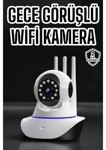 Ev Kamerası Wifi Kamerası Video Kayıt Çift Yönlü Hareket Sensörü Bebek - CHT8815-9350