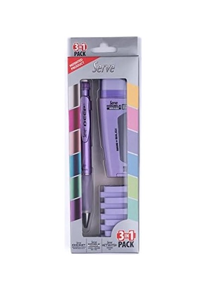 Deep M.mor 07 & Dbl-Erase & Silgi Lav 3lu modelleri