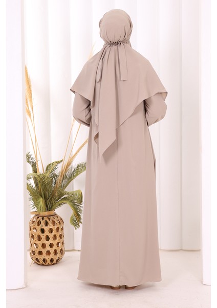 Sufleli Elbise Takım 6044 Vizon indirimleri