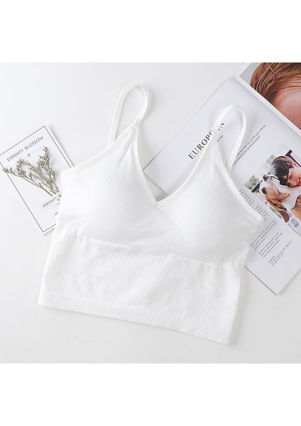 Kadın Ince Askılı Crop Atlet – Soft Dokulu Rahat Bralet Üst W1011