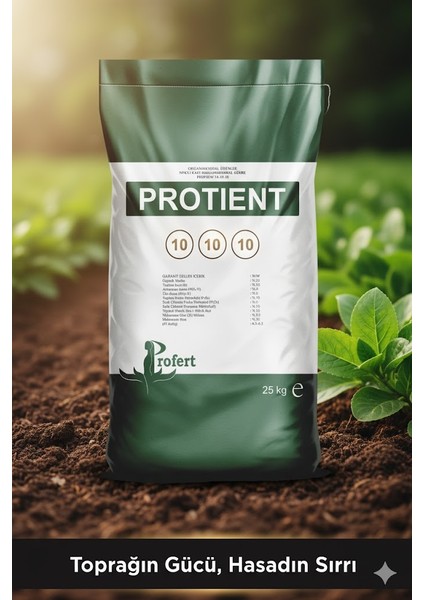 Protient 10-10-10 +10 So₃ Organomineral Granül Gübre (25 Kg) – Dengeli Npk + Sülfür Içeriği ile Yüksek Verim ve Toprak Canlılığı fırsatları
