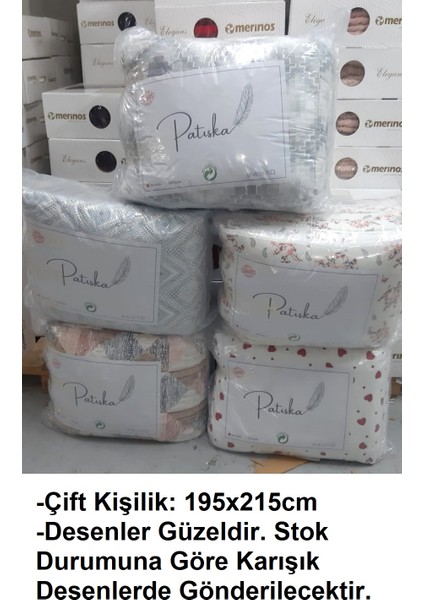 Polycotton Çift Kişilik Desenli Silikon Yorgan (195X215) fiyatları