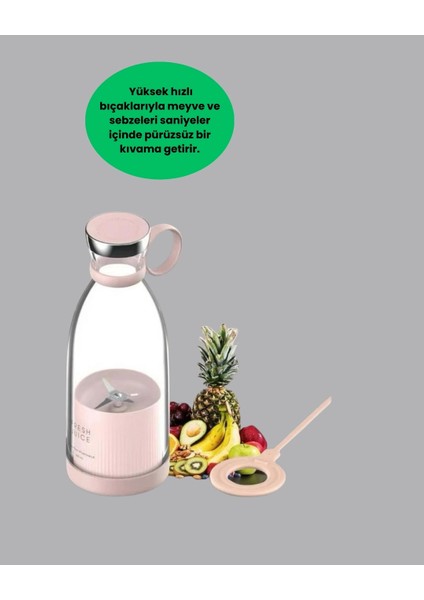 1200MAH Şarjlı, Hafif ve Pratik Taşınabilir Blender indirimleri