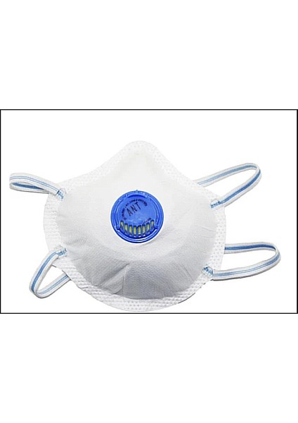 Ant Beyaz Ventilli Ffp2 Nr Toz Iş Güvenlik Sanayi Boya Konik Maske - 25 Adet fiyatları