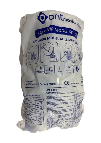 Ant Beyaz Ventilli Ffp2 Nr Toz Iş Güvenlik Sanayi Boya Konik Maske - 25 Adet modelleri