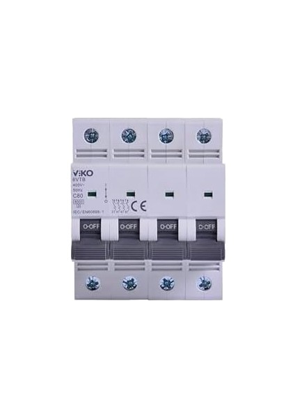 6VTB-4C80 Otomatik Sigorta 6ka C Tipi 4 Kutup 80A fiyatları