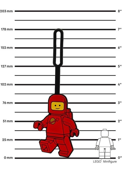 Spaceman Silicone Bag Tag - Red 53498 modelleri