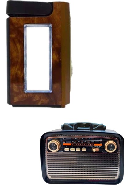 Bfs Bluetooth Hoparlör Ahşap Renk Vintage Işıklı Nostaljik Radyo Fm Ahşap Görünümlü indirimleri